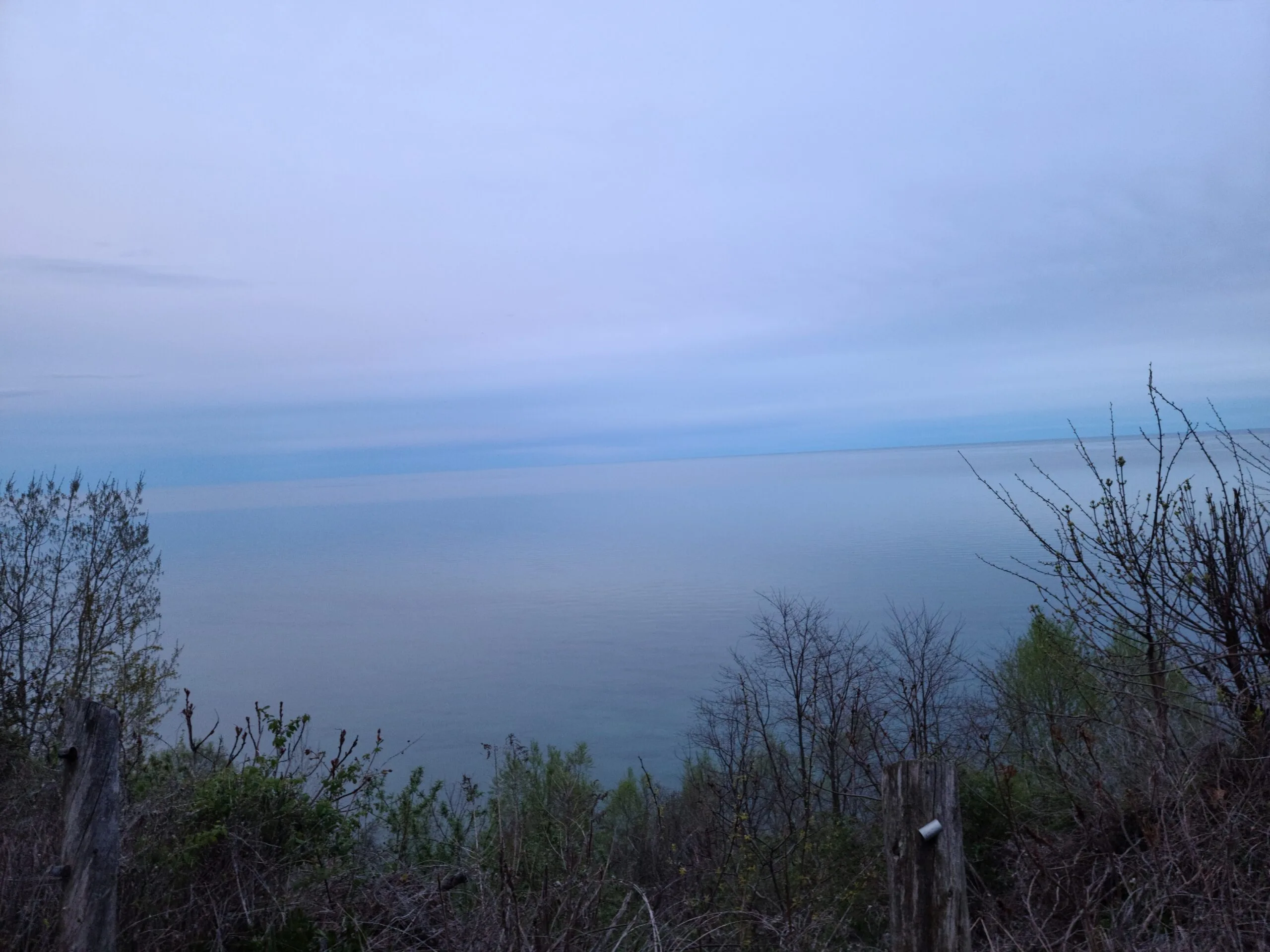 Bluffs and blue skies at Grey Abbey Park