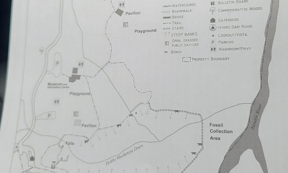 Map, Rock Glen Conservatory